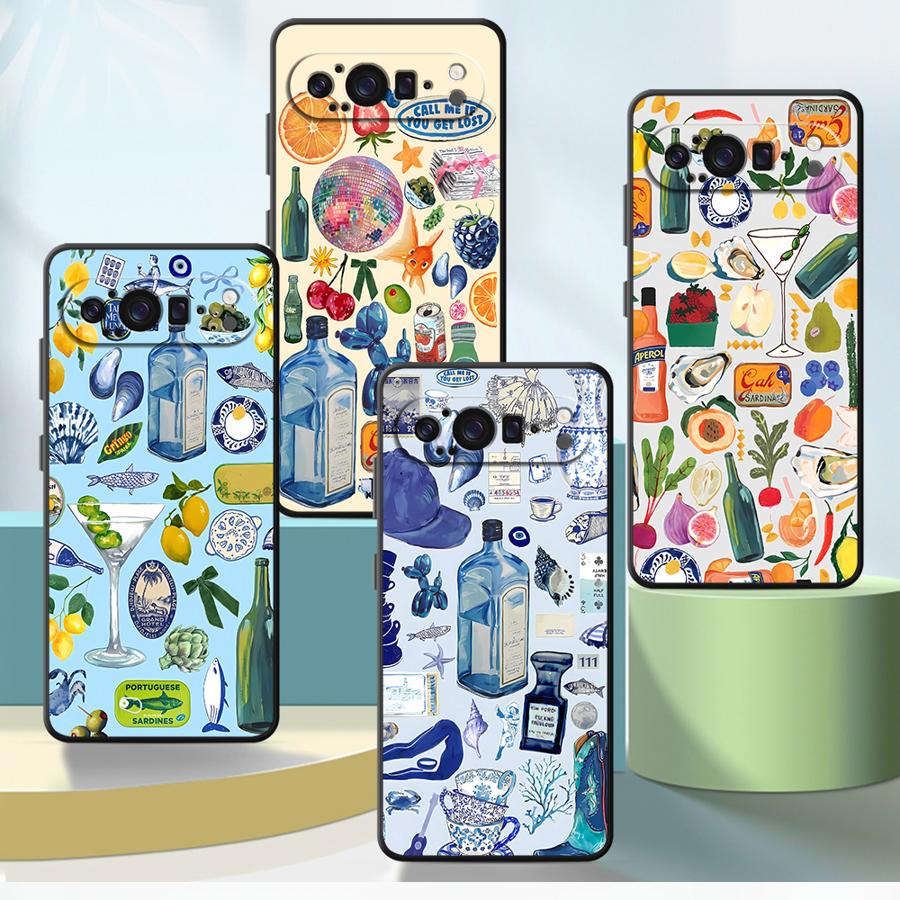 Google Pixel 8A - Funda para teléfono con diseño de